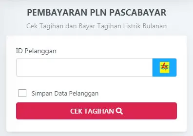 Menu Pembayaran PLN