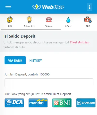 Tiket Deposit