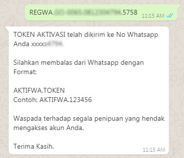 reg whatsapp